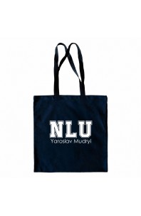 Шопер з логотипом NLU (темно-синій)