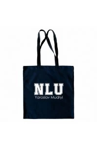Шопер з логотипом NLU (темно-синій)