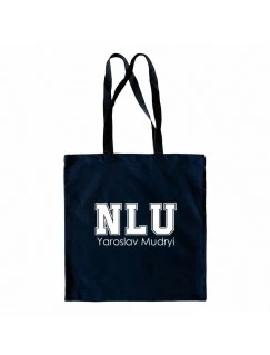 Шопер з логотипом NLU (темно-синій)